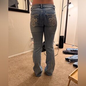 Elegant Light Blue Boot Cut Jeans